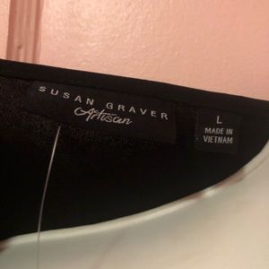 Black sleeveless blouse